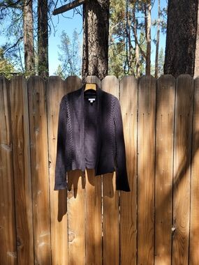Cozy Black Knit Cardigan